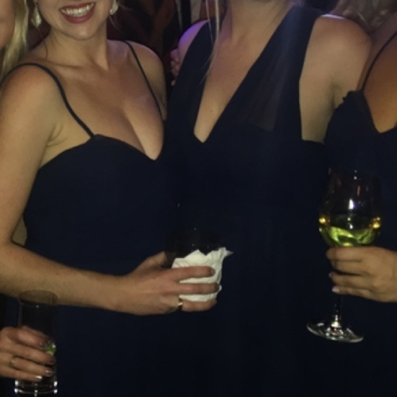 Navy Wtoo by Watters Bridesmaid Dress - Picture 4 of 6